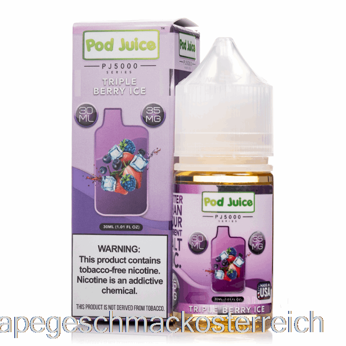 Triple Berry Ice – Pod-Saft PJ5000 – 30 Ml, 55 Mg Vape-Geschmack